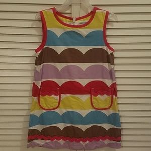 Mini Boden girls multi color dress.